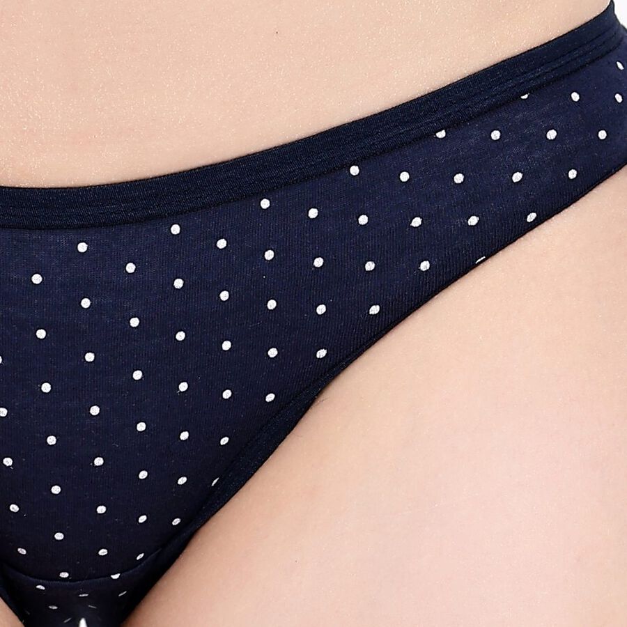 Ladies' Cotton Panty, Navy Blue, large image number null